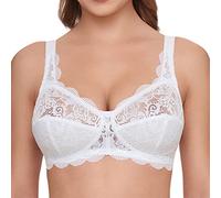Susa Reggiseno Donna Senza Ferretto in Pizzo Elasticizzato Latina, Bianco (Weiß 003), 5B