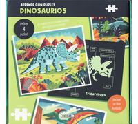 Susaeta Ediciones Sarah Wade Dinosaurios (Aprende con puzles) (Tascabile)