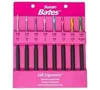 Susan Bates Set di uncinetti SZ E4-K105, misure da E4/3,5 mm a K10,5/6,5 mm