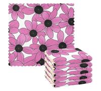 Susan dagli occhi neri Simple Line Art Valentinesnes Peach asciugamano da cucina in microfibra 6 Pack tazza da tè asciugamani da cucina decorazioni toallas para cocina decoracion 28x11 cm