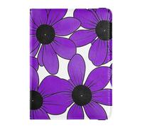 Susan dagli occhi neri Simple Line Art Valentinesnes Porta passaporto in pelle viola per viaggi famiglia per viaggi documenti di viaggio organizer protezione passaporto portafoglio per donne leggero