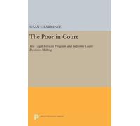 Susan E. Lawrence The Poor in Court (Copertina rigida) Princeton Legacy Library