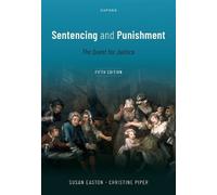 Susan Easton Christine Piper Sentencing and Punishment (Tascabile)