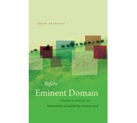 Susan Reynolds Before Eminent Domain (Tascabile) Studies in Legal History