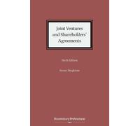 Susan Singleton Joint Ventures and Shareholders' Agreements (Copertina rigida)