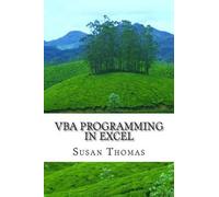 Susan Thomas Thomas Susan Mrs Susan Thomas VBA Programming in Excel (Tascabile)