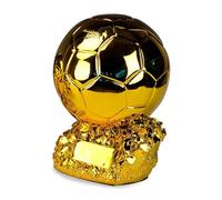 SUSANMAISON Golden Ballon, trofeo del campionato di calcio, replica personalizzabile, regalo di compleanno da collezione (21 cm)