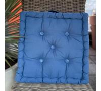 Susanna Home Cuscini Mattonella per Sedie, Panca, Giardino, Cucina, Divano, Pavimento, da Esterno e Interno 40x40x10 con Manico 100% Cotone (CARTA ZUCCHERO, SET 2 CUSCINI)