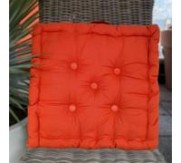 Susanna Home Cuscini Mattonella per Sedie, Panca, Giardino, Cucina, Divano, Pavimento, da Esterno e Interno 40x40x10 con Manico 100% Cotone (RUST, SET 1 CUSCINO)