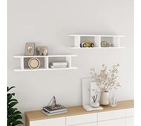 Susany 2 pz Mensole da Parete Moderne MDF 78x18x20 cm,Mensole da Muro Moderne,Mensole Soggiorno,Mensole Ingresso,Mensole Cameretta,Scaffale da Parete Moderno,Scaffale da Muro Ingresso