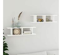 Susany 2 pz Mensole da Parete Moderne MDF 78x18x20 cm,Mensole da Muro Moderne,Mensole Soggiorno,Mensole Ingresso,Mensole Cameretta,Scaffale da Parete Moderno,Scaffale da Muro Ingresso