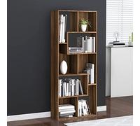 Susany Libreria divisoria da parete, scaffalatura per ufficio, in legno di quercia, 67 x 24 x 161 cm