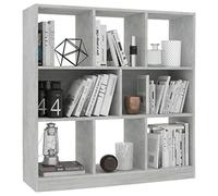 Susany Libreria Divisorio Moderna in Truciolato con 8 Scomparti 97,5x29,5x100 cm,Libreria Moderna,Libreria Scaffale Moderna,Libreria da Muro,Mobile Soggiorno Moderno,Scaffale Nero,Libreria Design