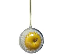 Suseiuua Ciondolo regolabile in vetro per specchietto retrovisore con tema frutta e costruzione resistente, ornamento per auto a tema viaggio per auto a forma di frutta