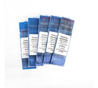 SUSEMSE TIG Elettrodi di saldatura tungsteno WT20 rosso 2% ossido toriato elettrodo 10-Pack punta 1.0/1.6/2.4/3.2 X175mm (2.4)