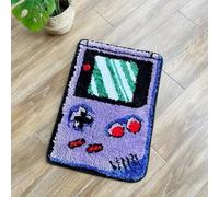 Suserritbcho Purple Games - Console Tufted Rug Funny Childhood Memories Cute Flocking Carpet Floor Pad Anti Slip Doormat Aesthetic Home Pad