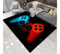 Suserritbcho Tappeto Con Controller Di Gioco 100 x 150 cm, Tappeto Antiscivolo Con Decorazioni Graffiti, Per Gamer E Adolescenti, Ideale Per Camera Da Letto, Soggiorno, O Stanza Dei Giochi (D)