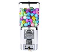 Sushangmao Distributore Palline con Sorpresa, Distributore Palline, Personalizzabile per Una Sola Misura 25-35 Mm / 1-1,38 Pollici, Include 100 Palline E 50 Gettoni per Casa O Negozi di Giochi White