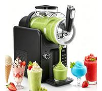 Sushangmao Macchina 68 oz per Slush & Gelato per Casa, Senza Ghiaccio, con Display LED, 5 Programmi Preimpostati, Produttore di Slushie - per Frappé, Milkshake e Gelato Morbido Black
