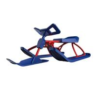 Sushangmao Nuova Slitta Snow Racer 2026 con Manubrio E Doppi Freni - Slitta da Neve con Telaio in Acciaio Resistente da 220 Libbre per Adulti E Bambini, Include Una Fune di Traino A