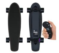 Sushangmao Skateboard Elettrico/Cruiser Board con Telecomando LED Migliorato, Motori Brushless, velocità Massima di 25 Km/H, Skateboard Leggero da 3,75 kg, 4 velocità per Esploratori Urbani,A