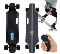 Sushangmao Skateboard Elettrico/Cruiser Motorizzato con Telecomando LED Migliorato - Motore Brushless da 700 W, velocità Massima 15-35 Km/H (Opzionale), Design Leggero da 5 kg,15km