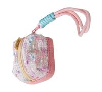 Sushere con guscio zip che trasportano tappe per auricolari - tela 8x7x5cm | Tasto per cuffie con palestra per la palestra del colaio con guscio di viaggio che trasporta buste per auricolari per auric