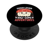 Sushi Amante Avventure Raw-some PopSockets PopGrip Adesivo