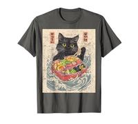 Sushi Anime Giappone Cat Chef Giapponese Onda Amante Maglietta