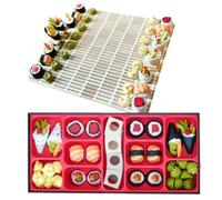 Sushi Chess - The Sushi Themed Chess Set, Folding Bamboo Game Board, Sushi Travel Portable Chess Set, 3D Printed Sushi Board Game,for Strategy Enthusiast and Family Strategy Game