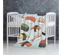 Sushi,Coperta morbida, calda, anti-pilling, in flanella, peluche, 76 x 127 cm
