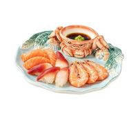 Sushi Di Ceramica Con Da Salse A Forma Di Granchio, Vassoio Alimentare Da