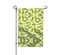 Sushi Dill Pickles Stampa Bandiere da giardino resistenti allo sbiadimento Bandiera per tutte le stagioni Decorazione esterna del cortile per portici