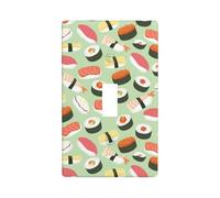 Sushi Food Pattern Stampa Grafica Decor Wallplates -Singolo Toggle Light Switch Cover Wall Plate Cover