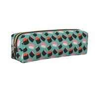 Sushi Food Pattern1 - Astuccio unisex con stampa, per uso quotidiano, ufficio, viaggi, elegante organizer per cancelleria, Oro, One Size, Organizer per borse