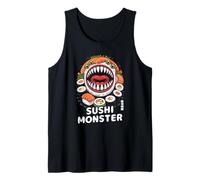 Sushi Giappone Mostro Kaiju Giapponese Kanji Otaku Cibo Souvenir Canotta