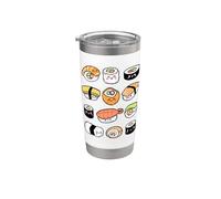 Sushi kawaii Bicchiere termico in acciaio inox doppia parete
