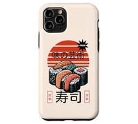 Sushi L'arte del sapore Cibo giapponese Retro Tramonto Design Custodia per iPhone 11 Pro
