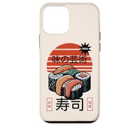 Sushi L'arte del sapore Cibo giapponese Retro Tramonto Design Custodia per iPhone 12 mini