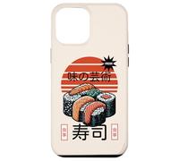 Sushi L'arte del sapore Cibo giapponese Retro Tramonto Design Custodia per iPhone 12 Pro Max