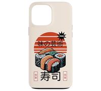 Sushi L'arte del sapore Cibo giapponese Retro Tramonto Design Custodia per iPhone 13 Pro Max