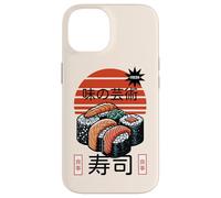 Sushi L'arte del sapore Cibo giapponese Retro Tramonto Design Custodia per iPhone 14