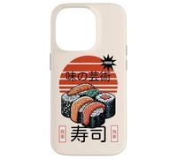 Sushi L'arte del sapore Cibo giapponese Retro Tramonto Design Custodia per iPhone 14 Pro
