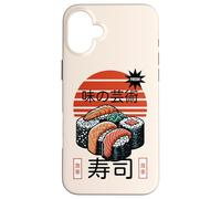 Sushi L'arte del sapore Cibo giapponese Retro Tramonto Design Custodia per iPhone 16 Plus