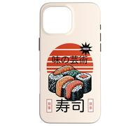 Sushi L'arte del sapore Cibo giapponese Retro Tramonto Design Custodia per iPhone 16 Pro Max