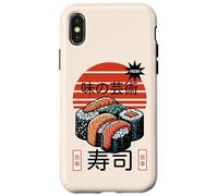 Sushi L'arte del sapore Cibo giapponese Retro Tramonto Design Custodia per iPhone X/XS
