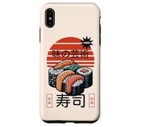 Sushi L'arte del sapore Cibo giapponese Retro Tramonto Design Custodia per iPhone XS Max