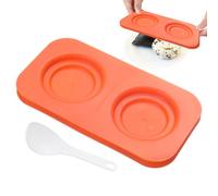 Sushi Maker Mold, Rice Molds, Triangolo, Square, Round Rice Press, Kitchen Tools With Rice Paddle, Rice Ball Molder, White, Orange, Green, PP Material, 0.98 Inches