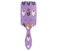 Sushi - Pettine da massaggio per capelli, antistatico, da uomo, colore: viola