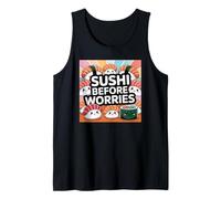 Sushi prima delle preoccupazioni Cibo Kawaii Canotta